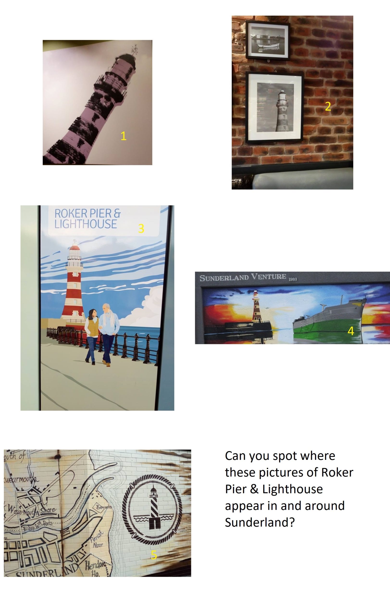 CAN YOU SPOT THESE ROKER PIER PICTURES AROUND SUNDERLAND?